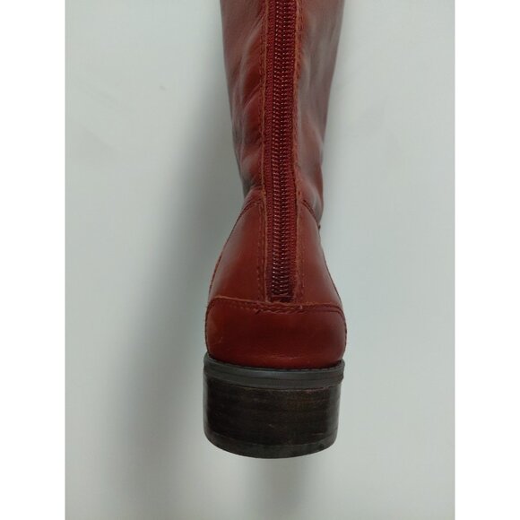 Sam Edelman Penny Whiskey Brown Leather Riding Boots Zip 10 M - Picture 14 of 16